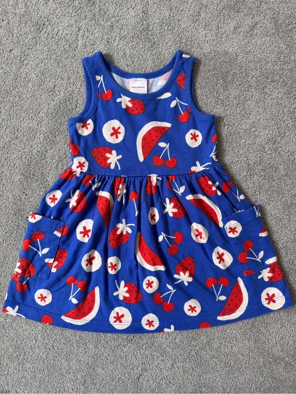 Hanna Andersson Fruit Sleeveless Dress, Size 3T